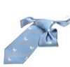Cravate Enfant Bleue avec Chatons Blancs