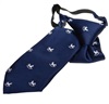 Cravate Enfant Bleu Marine avec Petits Chevaux Blancs