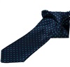 Cravate Enfant Bleu Marine Pois Verts