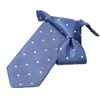 Cravate Enfant Bleu Irisé à Pois