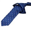 Cravate Enfant Bleu Cachemire Blanc