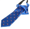 Cravate Enfant Bleu Ciel avec Éléphants Orange
