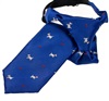 Cravate Enfant Bleu Ciel avec Chiots Blancs