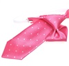Cravate Enfant Rose Fuchsia à Pois Blancs