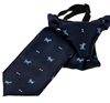 Cravate Enfant Chiots Bleu Marine