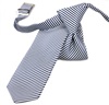 Cravate Enfant Rayures Bleu Marine et Blanc
