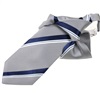 Cravate Enfant Rayures Bleu et Gris