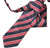Cravate Enfant Rayures Grises et Rouges