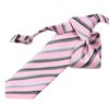 Cravate Enfant Rayures Roses et Grises