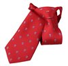 Cravate Enfant Rouge Crânes Bleus