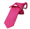 Corbata Niño Rosa Fucsia con Lunares Blancos