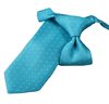 Cravate Enfant Turquoise à Pois