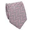 Cravate Paisley Grise et Rose