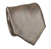 Cravate Rayures Beige Pierre