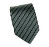 Cravate à Rayures Gris Anthracite et Noires