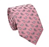 Cravate Rose avec Cachemire Gris