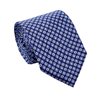 Cravate en Soie Bleue Op Art
