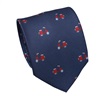 Cravate en Soie Bleue Vespa Rouge