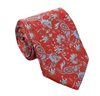Cravate en Soie Couleur Terre Cuite Paisley