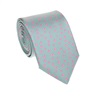 Cravate en Soie Papillons Gris Perle