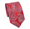 Cravate en Soie Rouge Cachemire