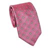 Cravate en Soie Rose Design Florentin Vert