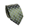 Cravate Vert Feuille Cachemire Bleu