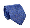 Cravate et Foulard Cachemire Bleu Soie Naturelle