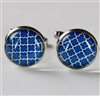 Mosaïque Bleue Boutons de Manchette