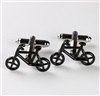 Boutons de Manchette Vélos Noirs