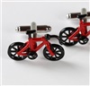 Boutons de Manchette Vélos Rouge et Noir