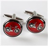 Boutons de Manchette Vélos Rouges