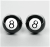 Boutons de Manchette Boule de Billard Noire