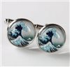 Boutons de Manchette "La Grande Vague"