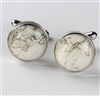 Boutons de Manchette Carte Beige