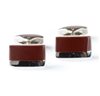 Boutons de Manchette Marron Design