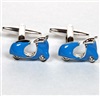 Boutons de Manchette Vespa Bleu