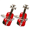 Boutons de Manchette Violon Rouge