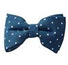 Noeud Papillon Bleu Cobalt à Pois