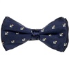 Noeud Papillon Bleu Marine Ancres