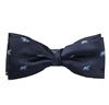Noeud Papillon Bleu Marine avec Éléphants Blancs et Bleus