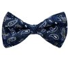 Noeud Papillon Bleu Marine Motif Paisley Bleu