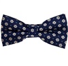 Noeud Papillon Bleu Marine Marguerites