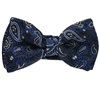 Noeud Papillon Bébé Bleu Marine Cachemire Bleu Canard