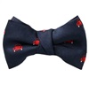 Noeud Papillon Bébé Bleu Marine avec Voitures Rouges