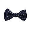 Noeud Papillon Bébé Bleu Marine à Pois Blancs