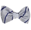 Noeud Papillon Bébé Rayures Bleu et Gris