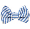 Noeud Papillon Bébé Rayures Bleues et Blanches