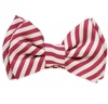 Noeud Papillon Bébé Rayures Magenta et Blanches