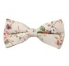 Noeud Papillon Beige Fleurs